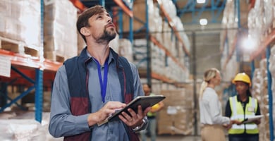 Procurement leader in warehouse